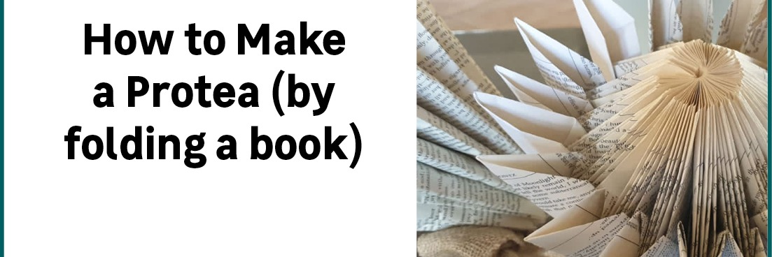 How to Make a Protea (by folding a book) (R100)