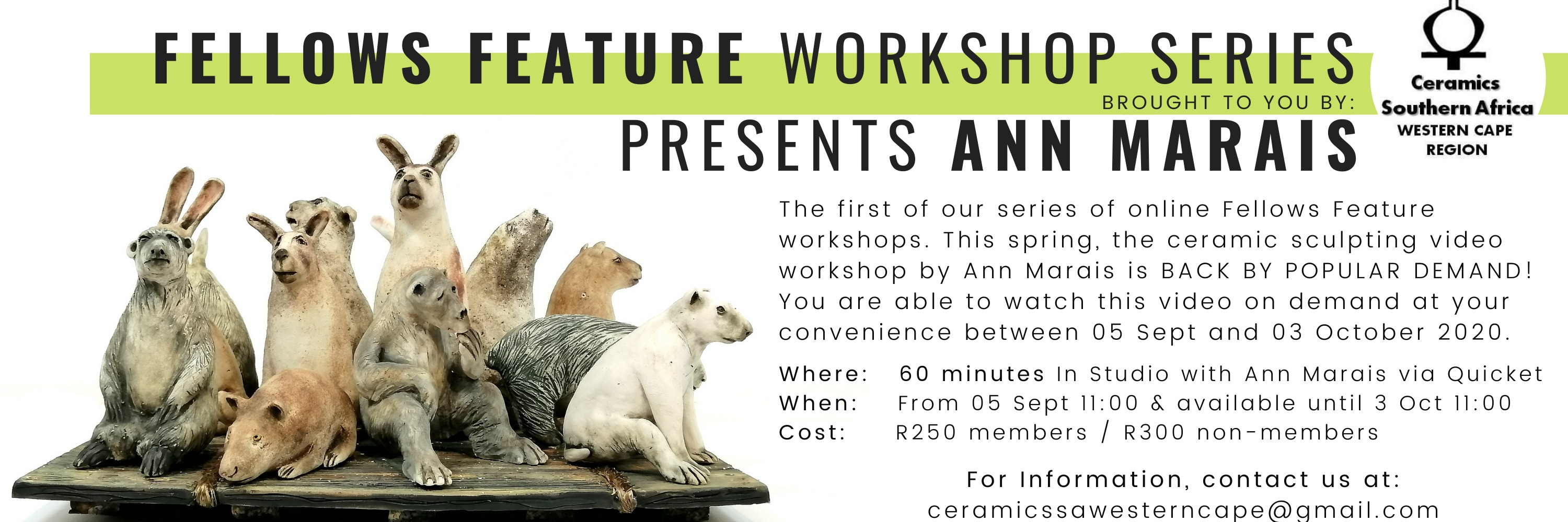 Ann Marais Ceramics Workshop 