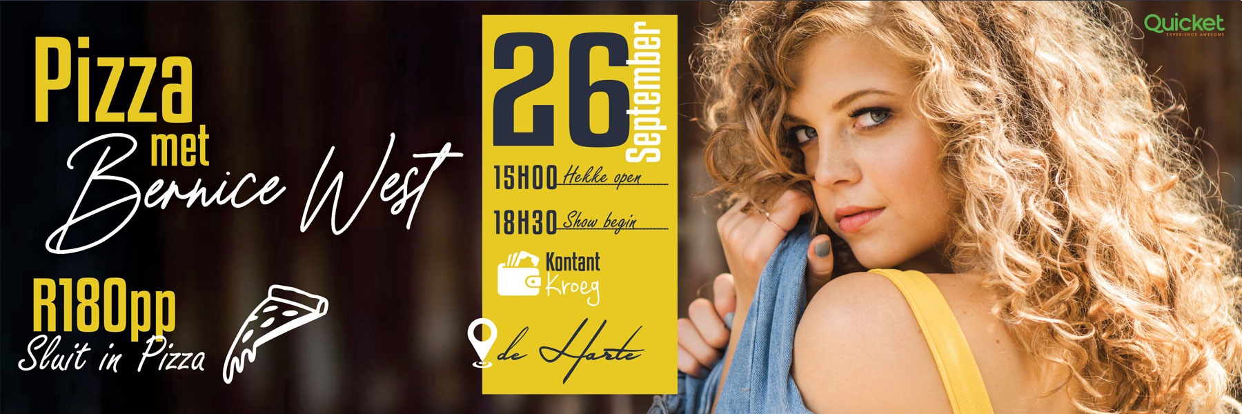 Bernice West - Pizza saam Bernice West