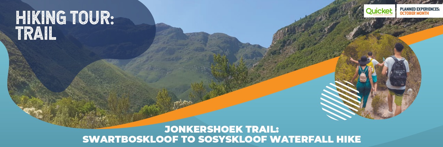 HIKING TRAIL: Jonkershoek Trail: Swartboskloof to Sosyskloof Waterfall Walk