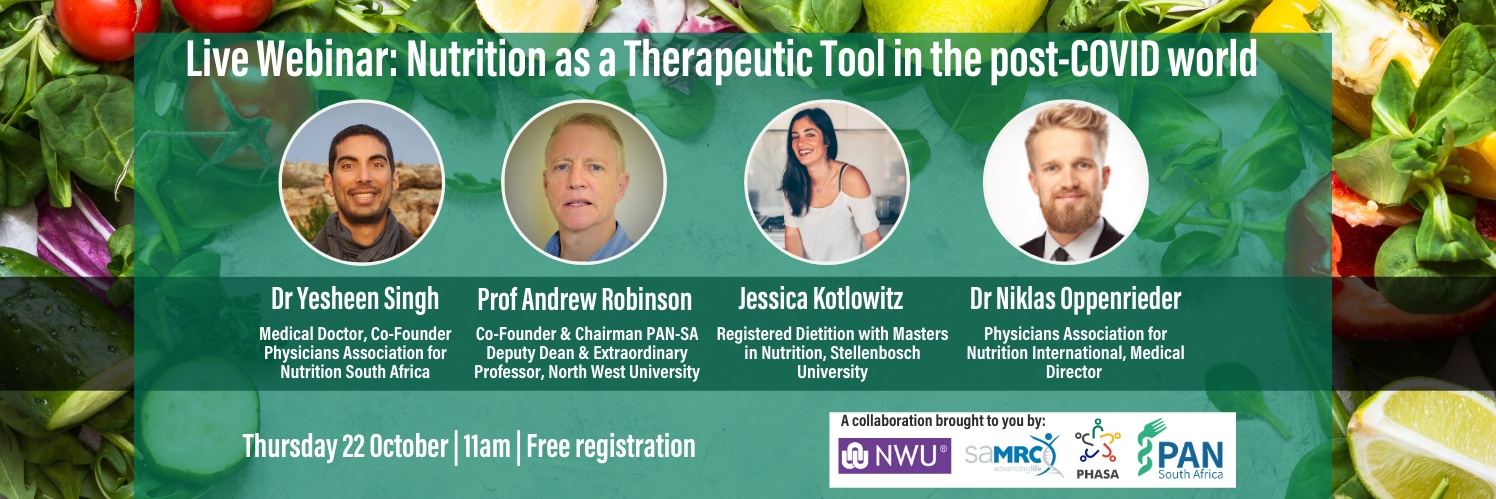 Free Webinar: Nutrition as a Therapeutic Tool in the post-COVID world