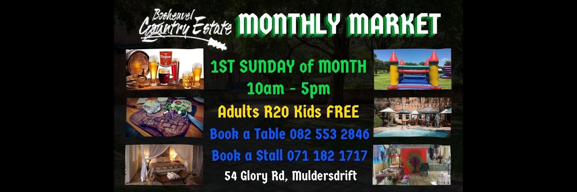 Bosheuvel Market VENDOR TICKET 6 Dec