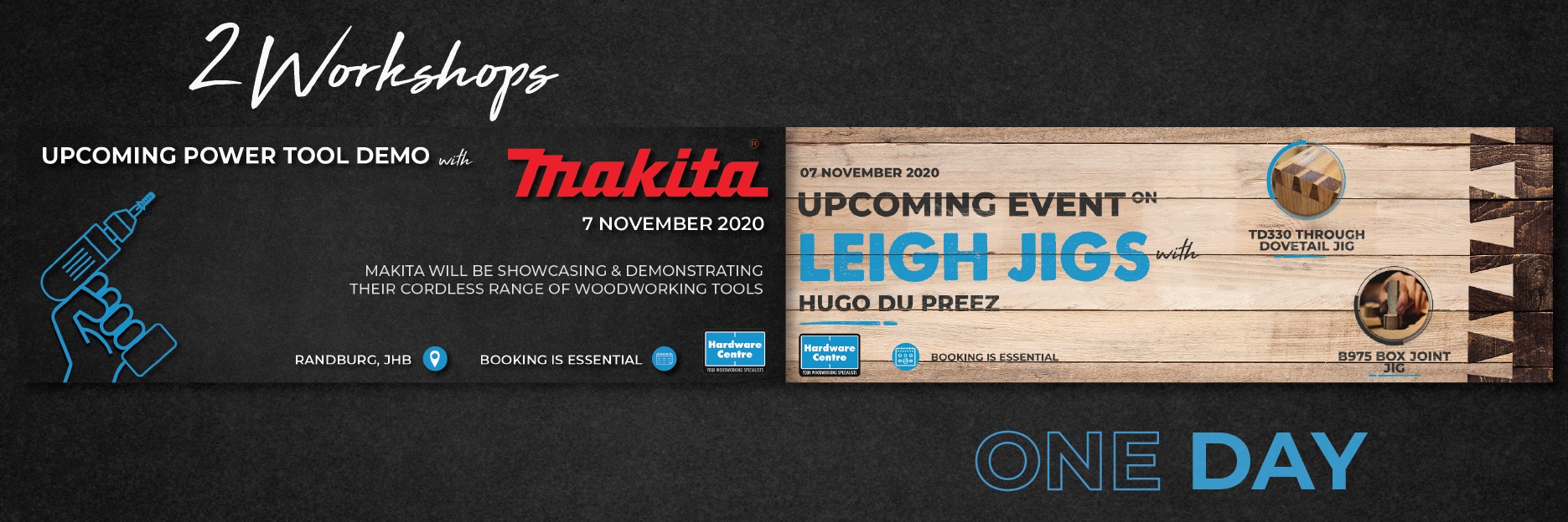 Hardware Centre Randburg Summer Expo - Week 1: Makita demonstrations and Leigh Industries Workshop