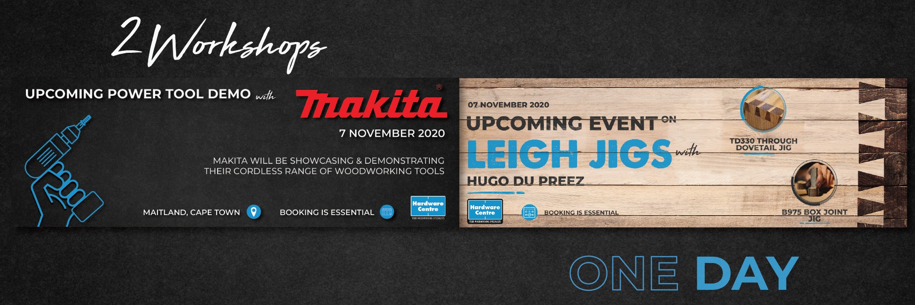 Hardware Centre Cape Town Summer Expo - Week 1: Makita demonstrations and Leigh Industries Workshop