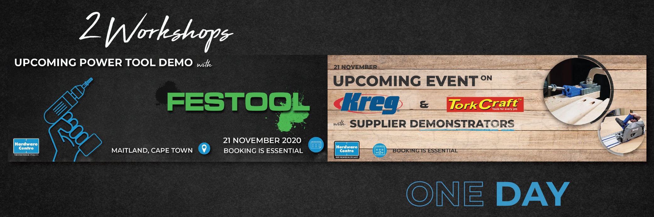 Hardware Centre Cape Town Summer Expo - Week 3: Festool, SawStop, Kreg and TorkCraft demonstrations