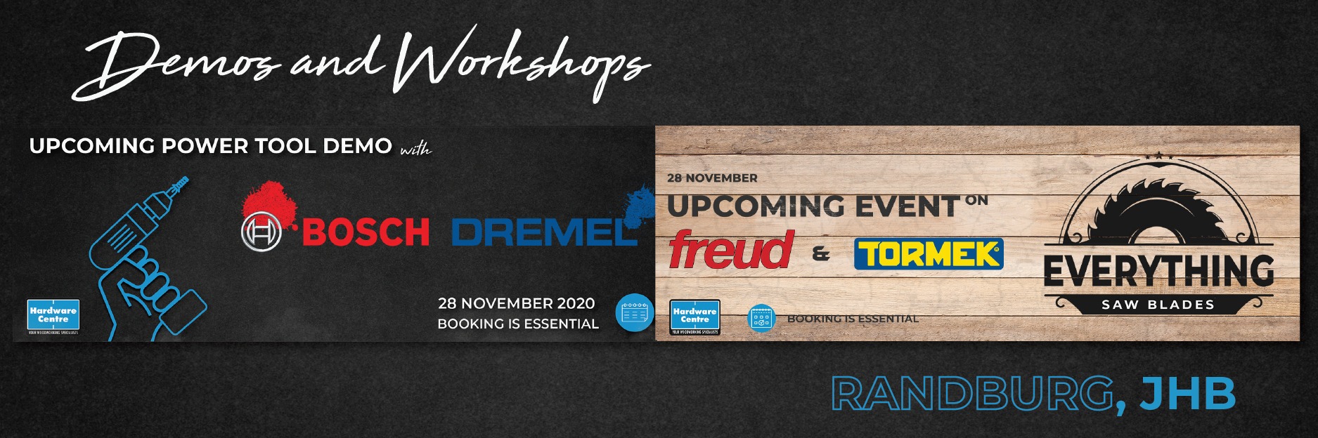Hardware Centre Randburg Summer Expo - Week 4: Bosch and Dremel Demonstrations, and a Workshop on Sawblades and Sharpening!