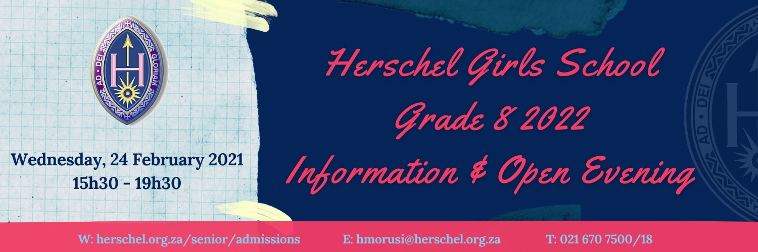 Book tickets for Herschel Girls School Grade 8 2022 Information & Open