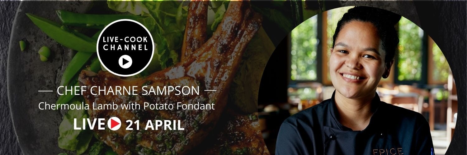 Chef Charné Sampson on Live-Cook Channel