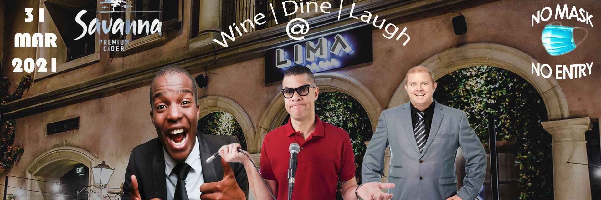 Wine | Dine | Laugh @ Lima Tapas Bar - 31 March 2021
