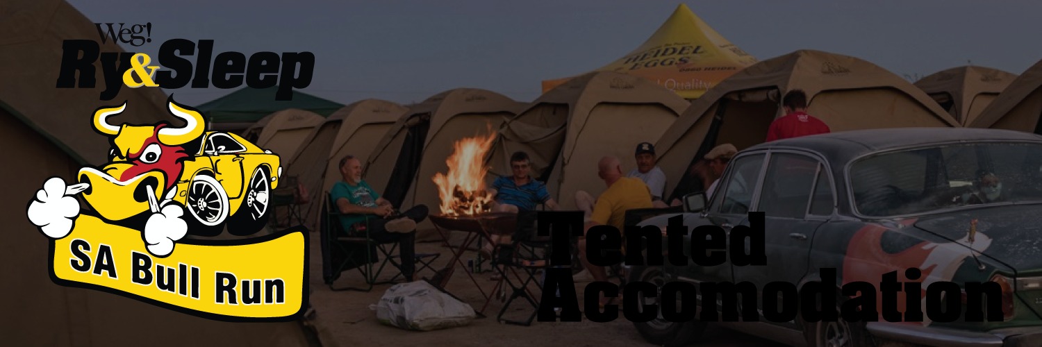 Tented accommodation for the Bull Run 7-9 October 2021