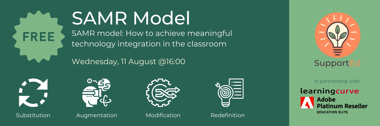 Webinar: SAMR Model for Tech Integration