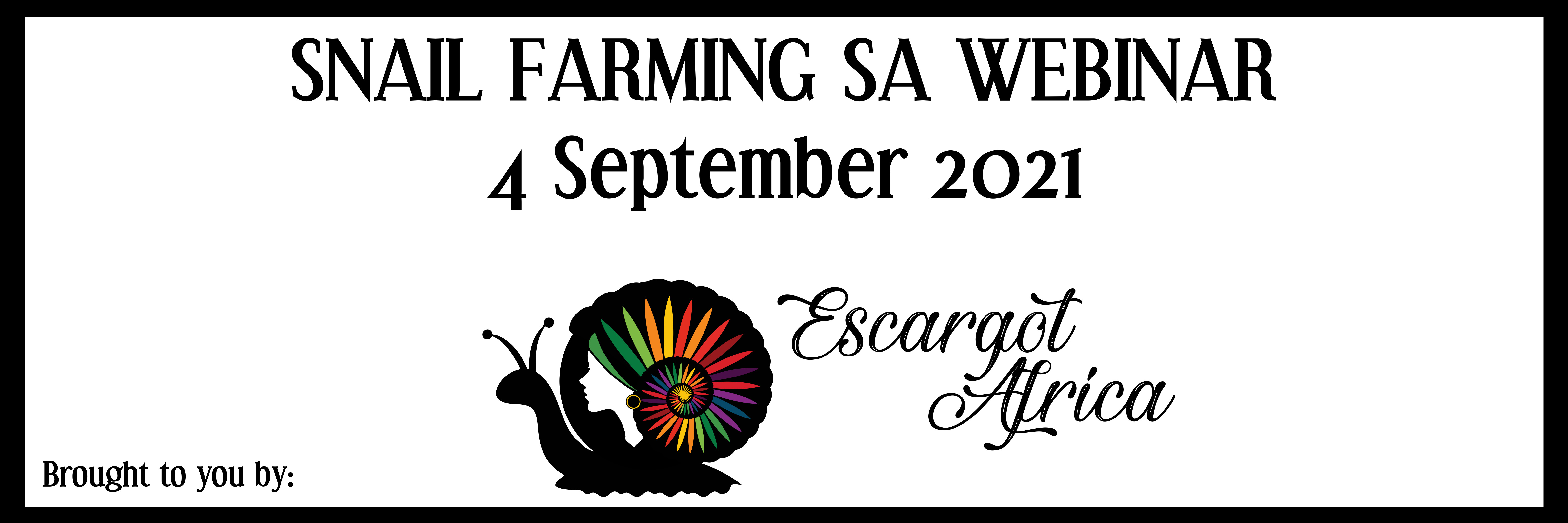 Snail Farming SA Webinar