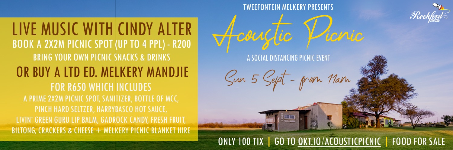  Acoustic Picnic at Tweefontein Melkery with CINDY ALTER live - Sun 5 Sept 2021