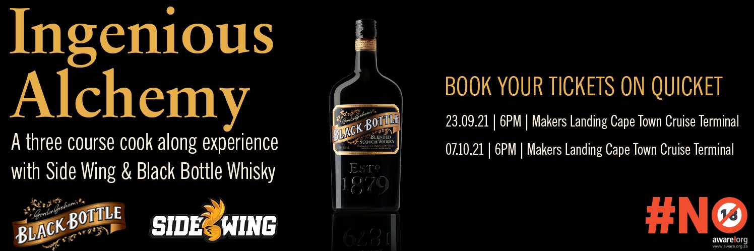 Ingenious Alchemy - A cook along experience with Side Wing & Black Bottle Whisky