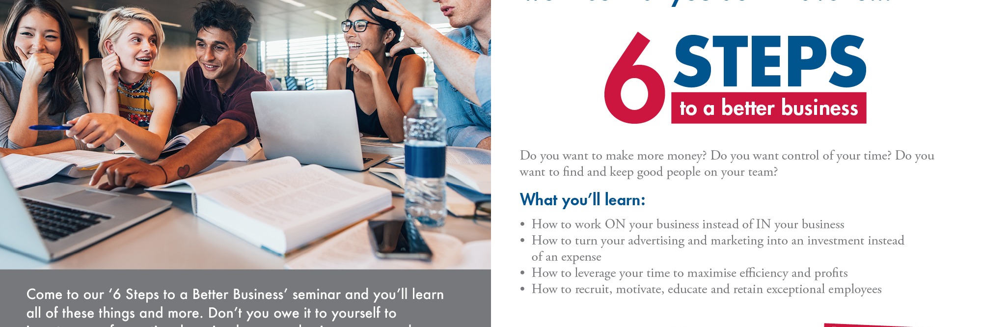 6 Steps to a Better Business Masterclass