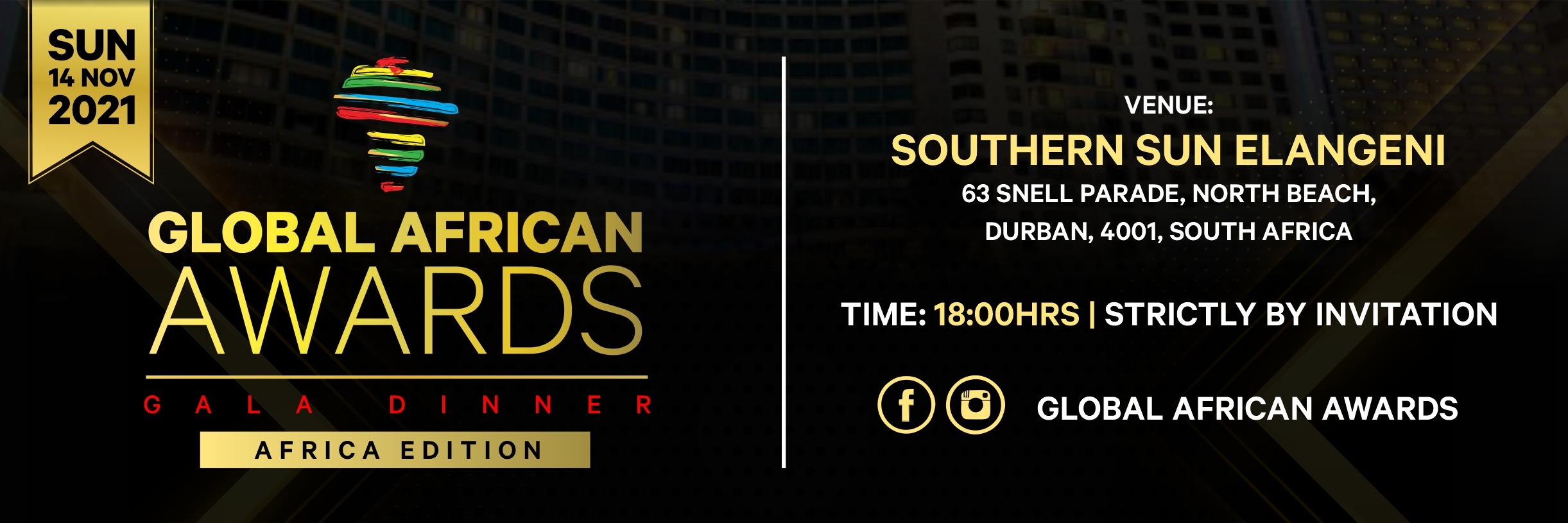 Global African Awards Gala Dinner