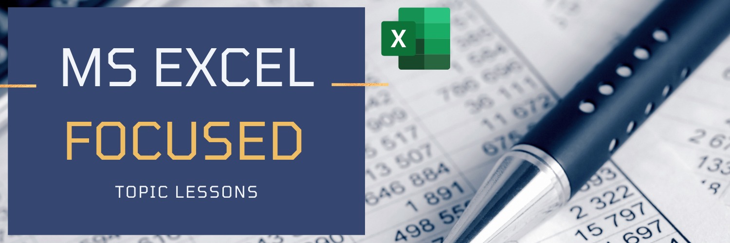 MS Excel Focused Topics