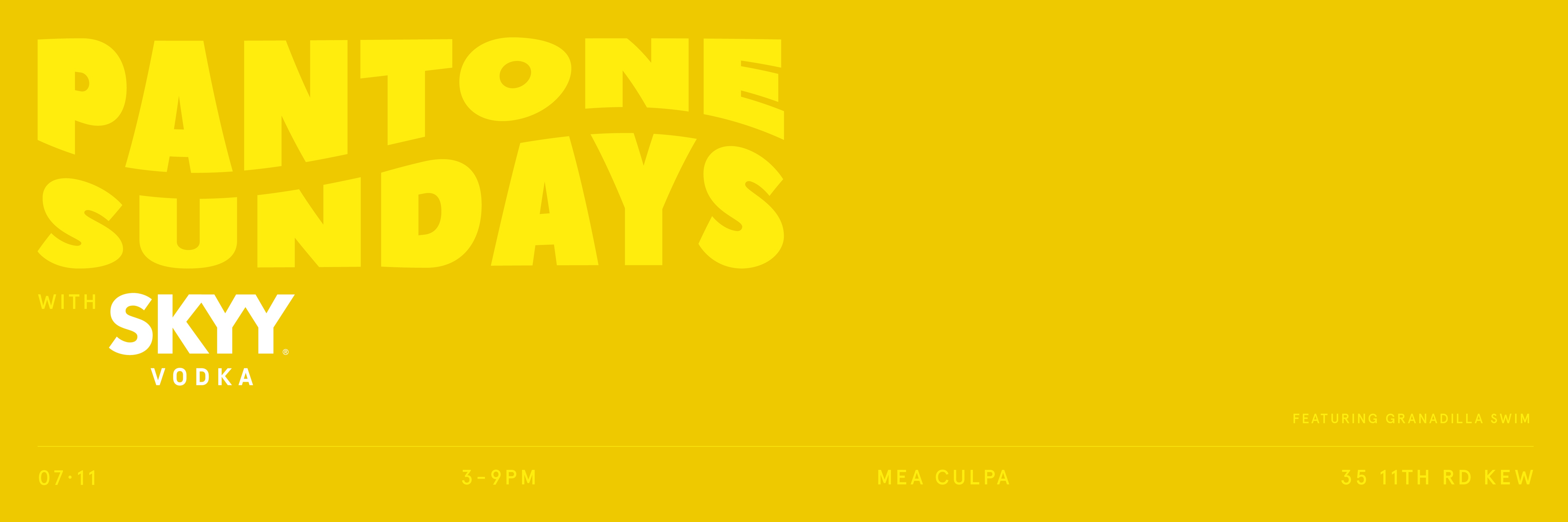 Pantone Sundays: Mellow Yellow Edition 