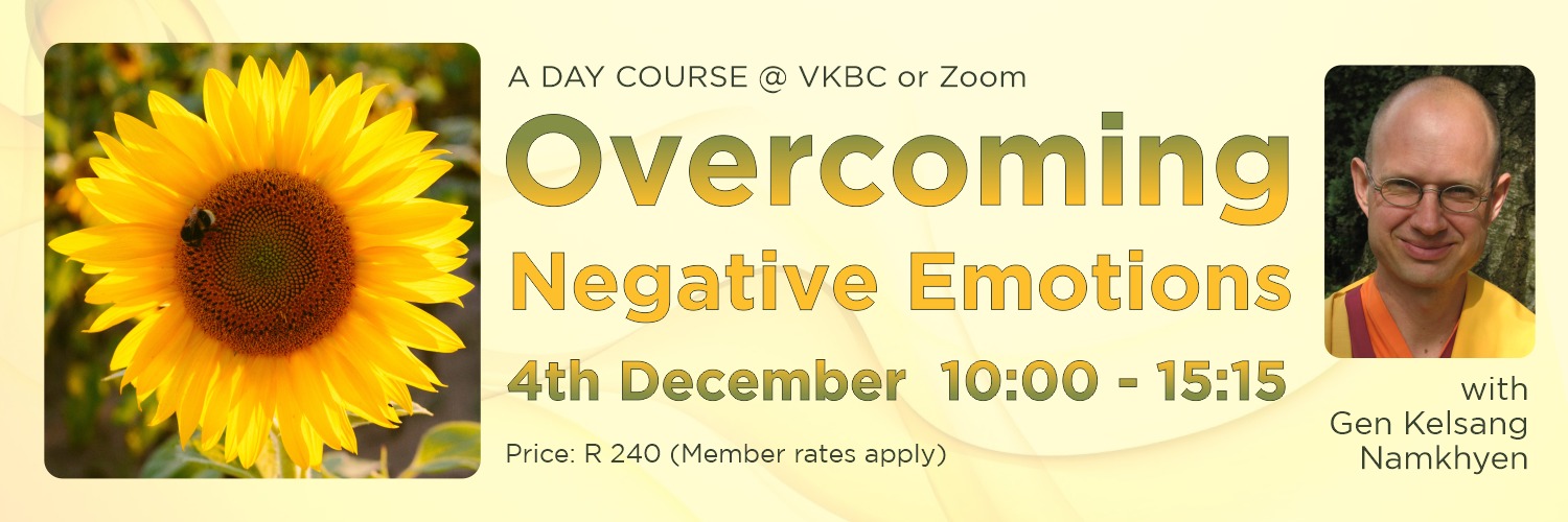 Overcoming Negative Emotions with Gen Kelsang Namkhyen