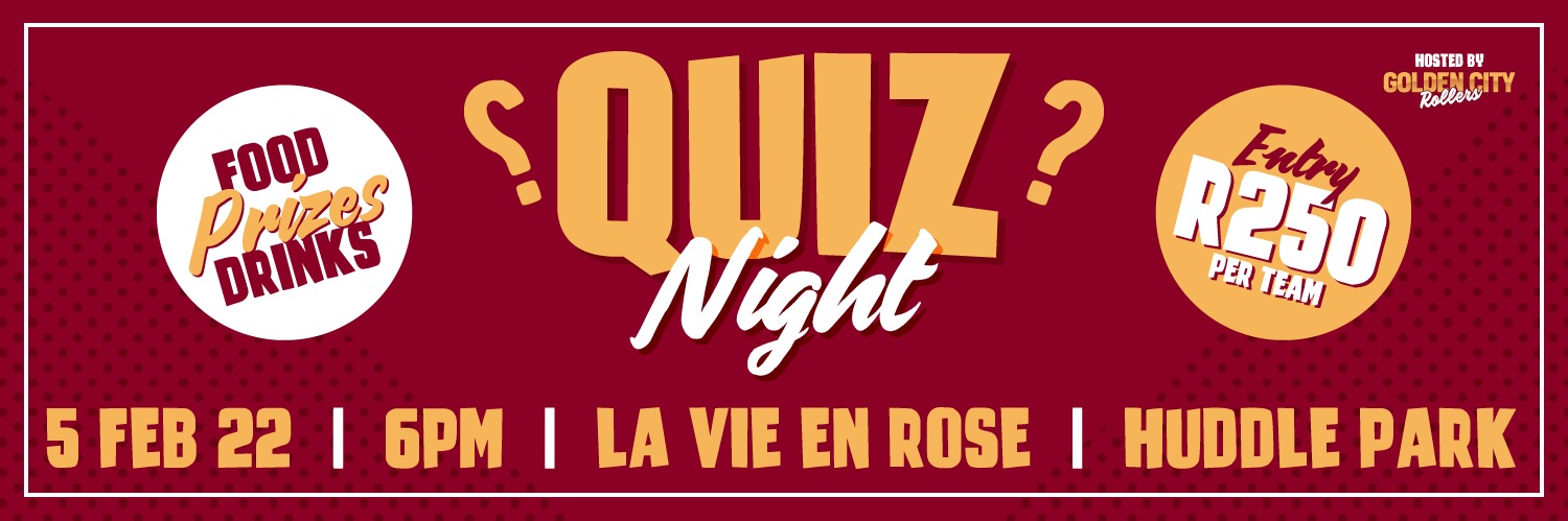 Golden City Rollers - Quiz Night 