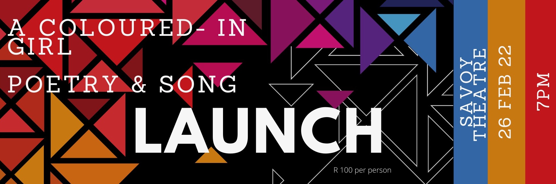 A Coloured-in Girl: poetry and song launch