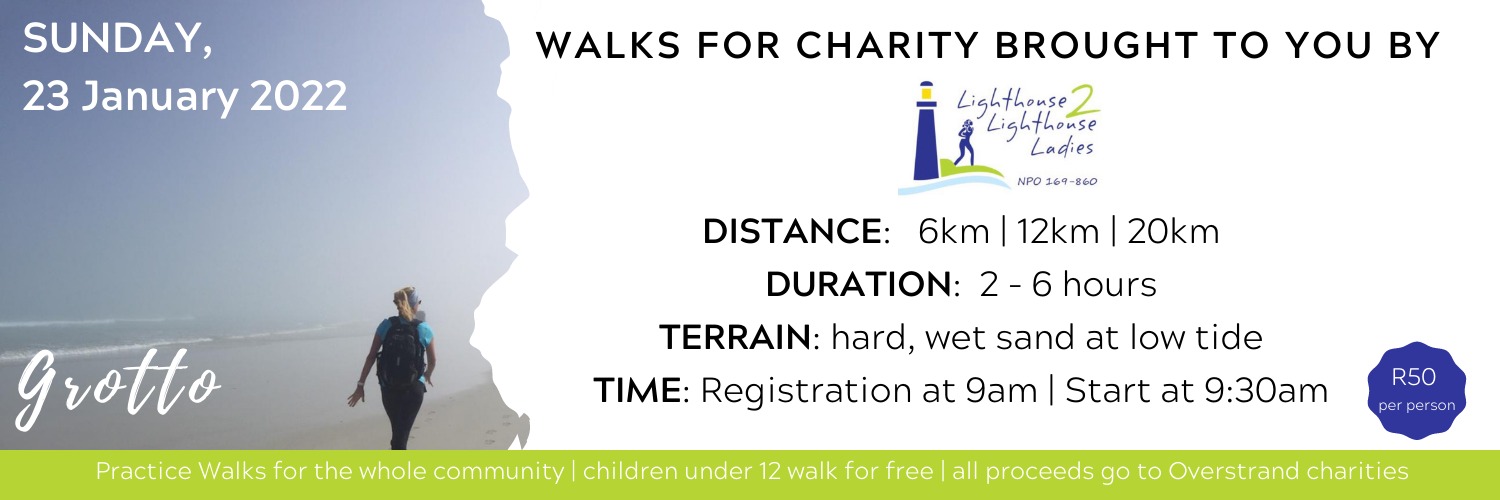 PRACTICE WALK 5: GROTTO BEACH | SOPIE’S KLIP (6KM | 12KM | 20KM)
