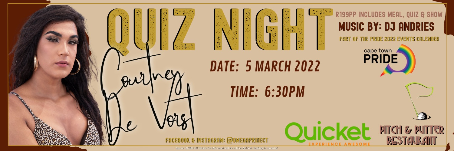 OPE Presents: Quiz Night with Courtney De Vorst (Pitch & Putter - Bellville)