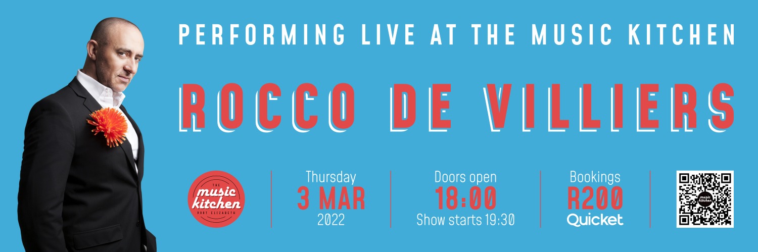 Rocco De Villiers live at The Music Kitchen PE Thurs 3rd March 2022