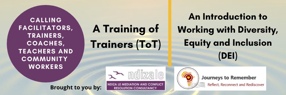 An Introduction to Working with Diversity, Equity and Inclusion - Training of Trainers