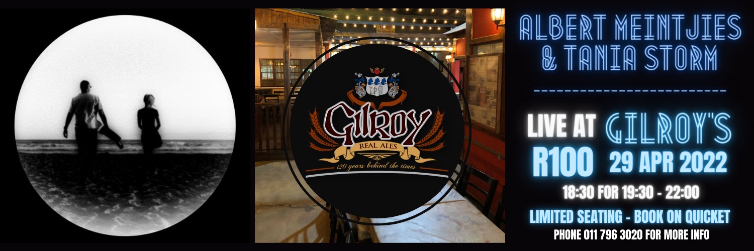 Albert Meintjies & Tania Storm - LIVE at Gilroy's Brewery - 29 April 2022 - R100