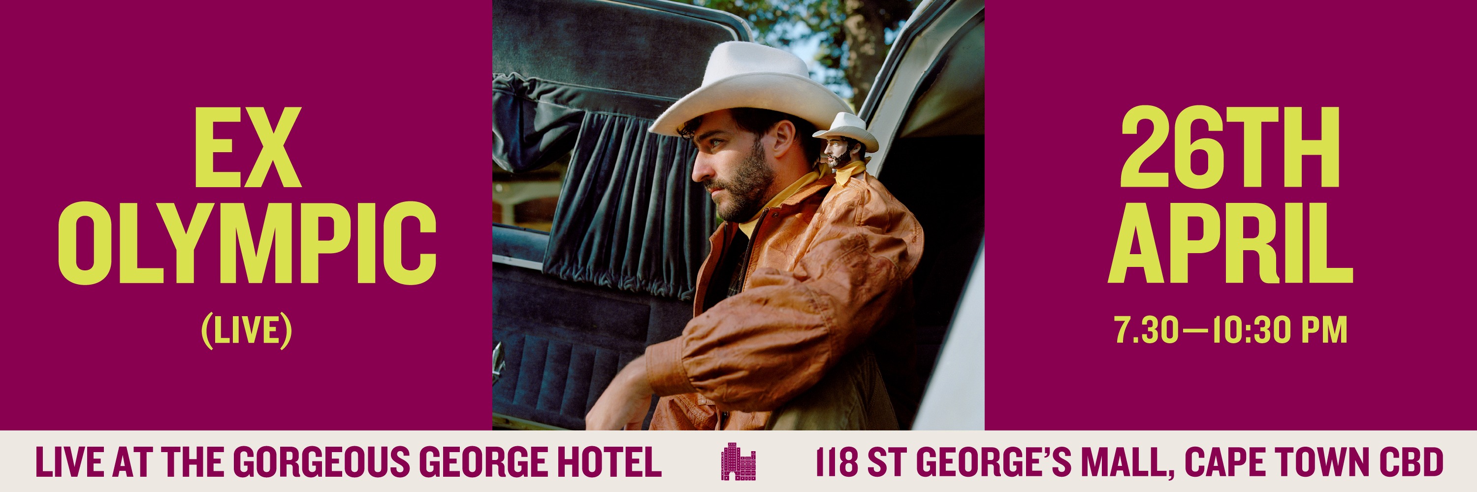 Ex Olympic (Live) at the Gorgeous George Hotel