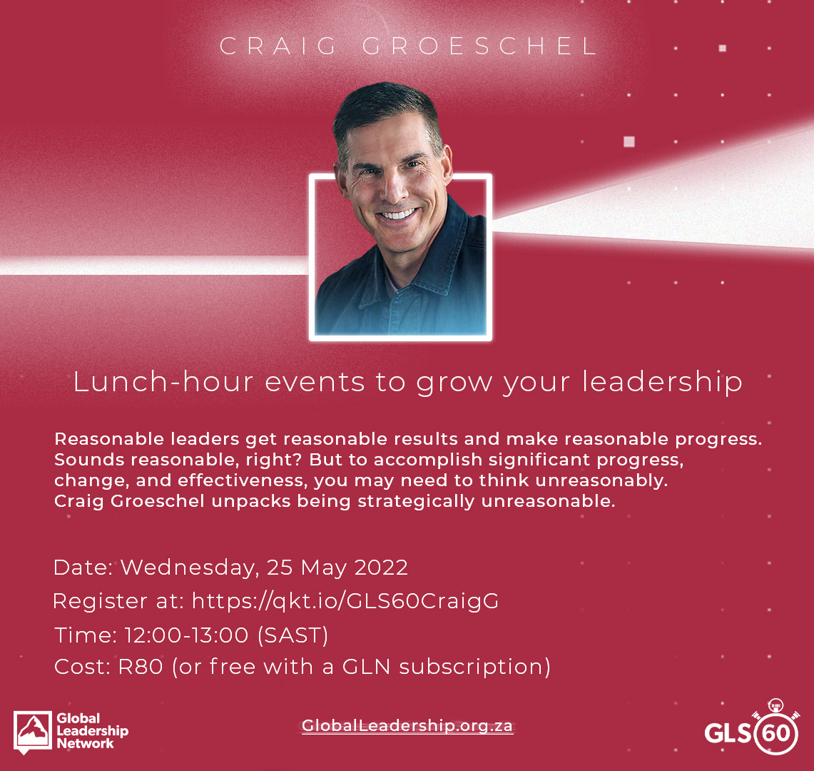 Book tickets for GLS60 Ministry Series with Craig Groeschel