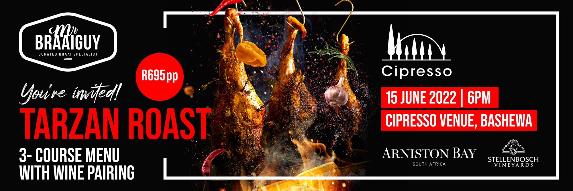 An Open Fire Dining Experience with Mr Braai Guy