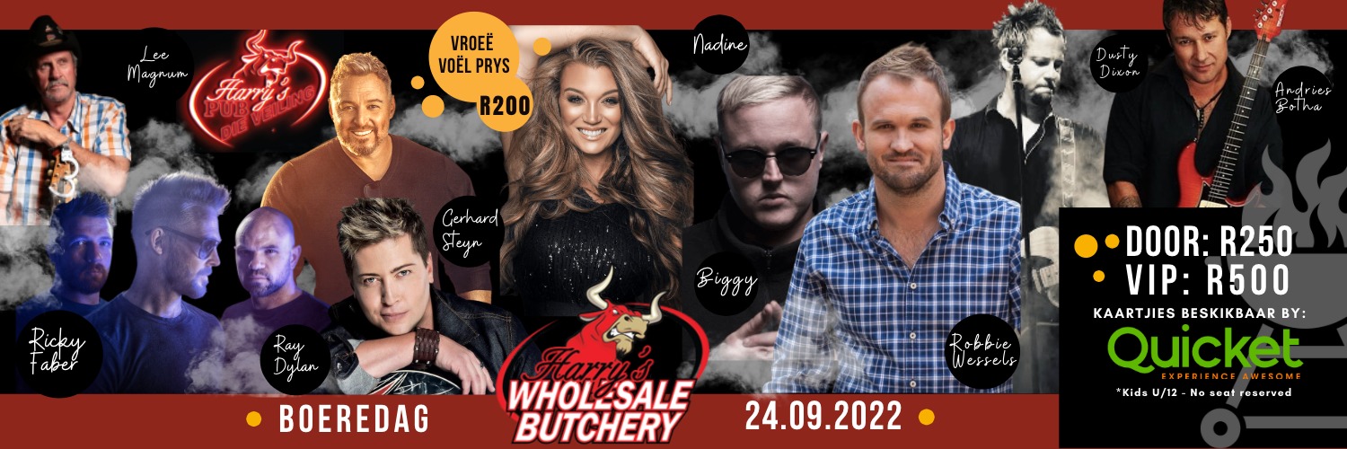 HARRY'S BUTCHERY BOEREDAG!! 24.09.2022