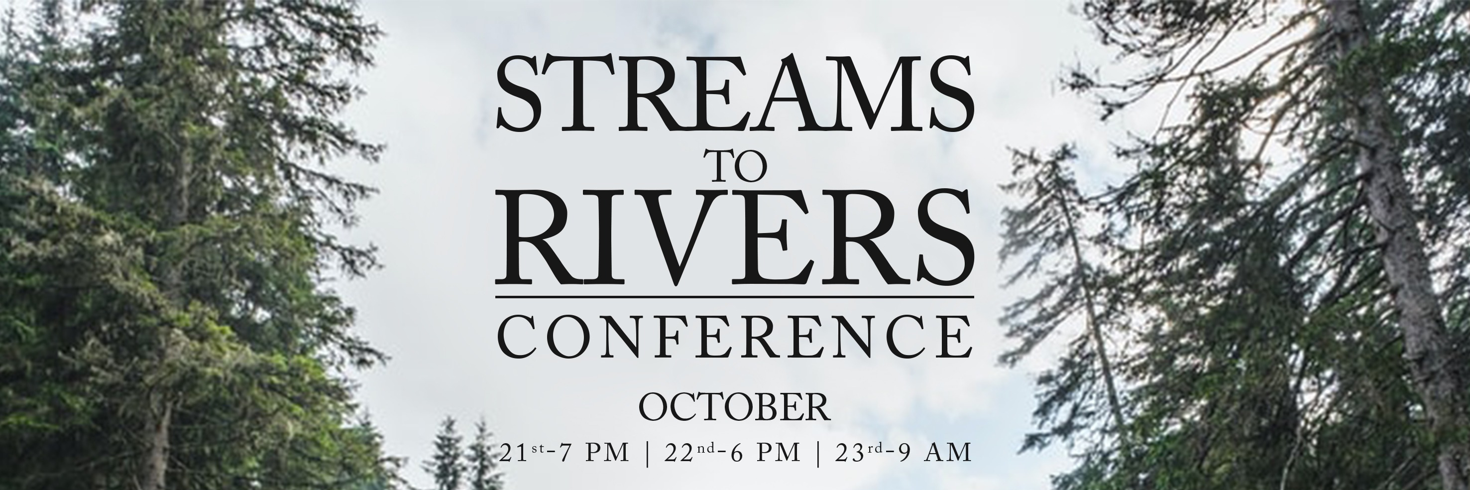 Book Tickets For Streams To Rivers Conference Book Tickets For Streams To Rivers Conference