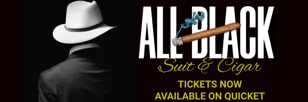All Black Suit & Cigar