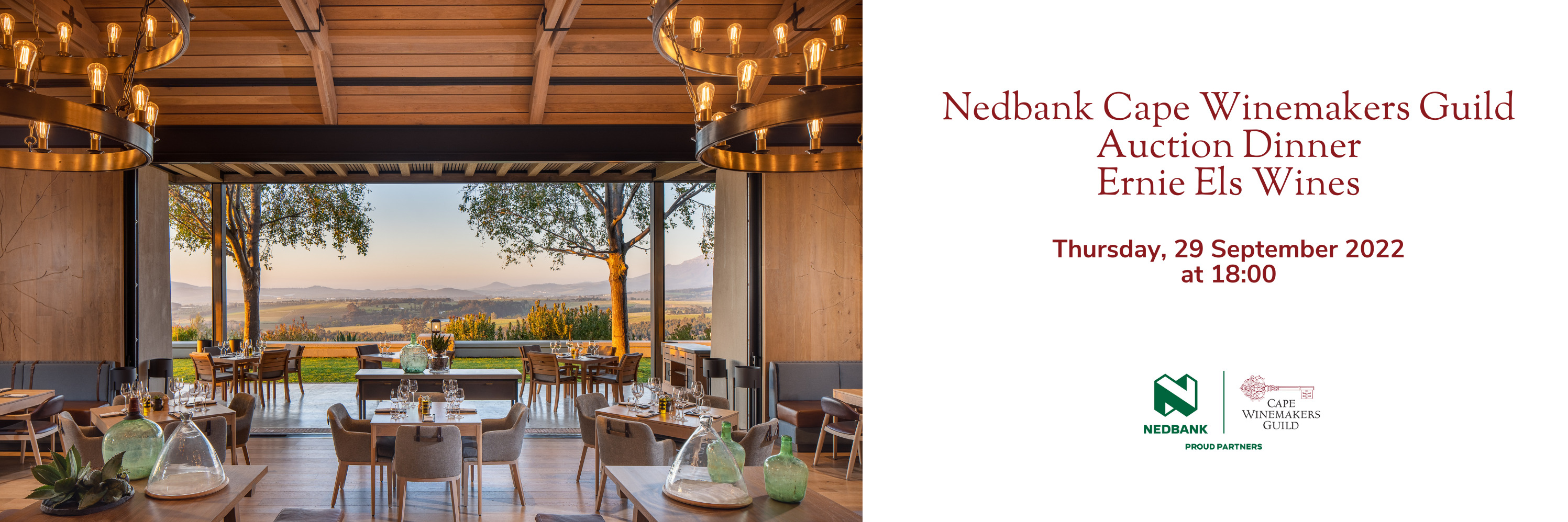 Nedbank Cape Winemakers Guild Auction Dinner - Ernie Els Wines