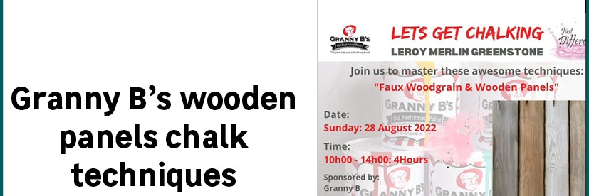 Granny B's wooden panels chalk techniques