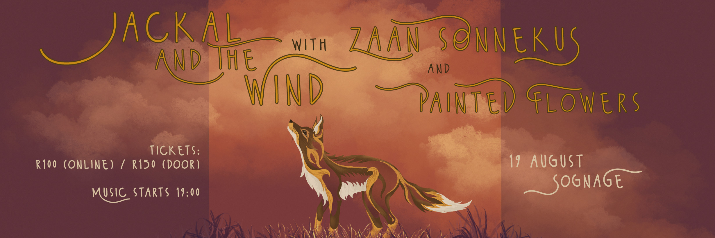 Jackal & the Wind | Painted Flowers | Zaan Sonnekus | Live @ Sognage | Johannesburg