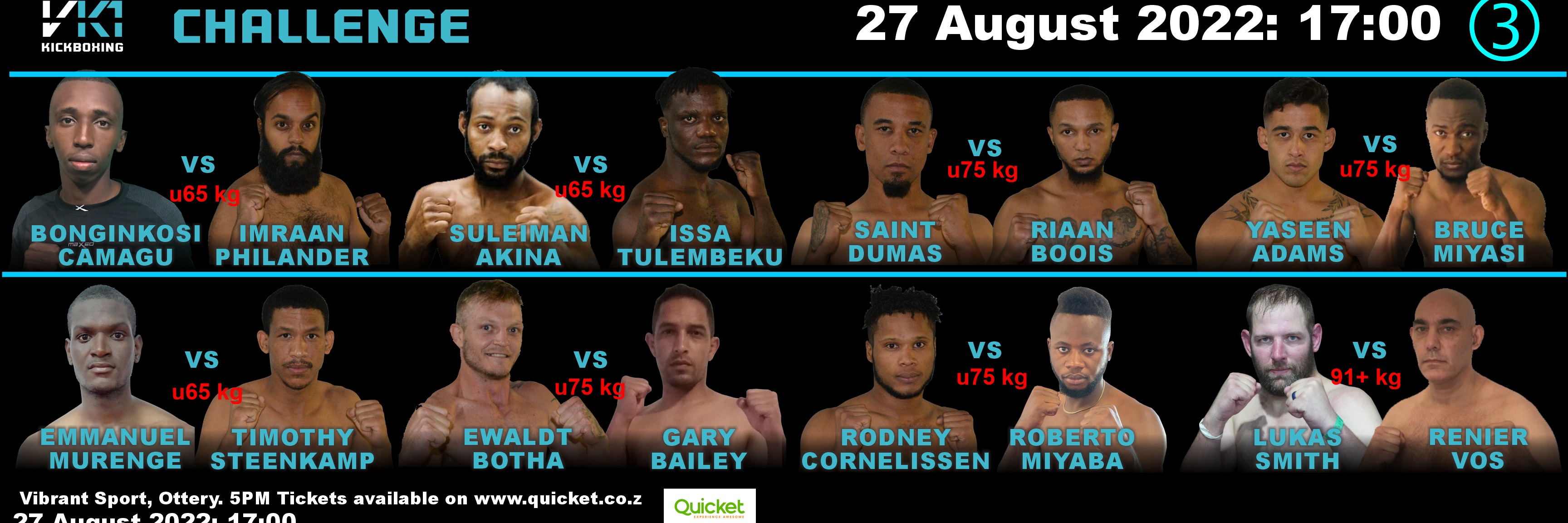 VK1 Kickboxing challenge round 3