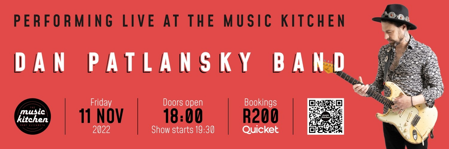 Dan Patlansky and band full electric live at The Music Kitchen Fri 11th Nov 2022