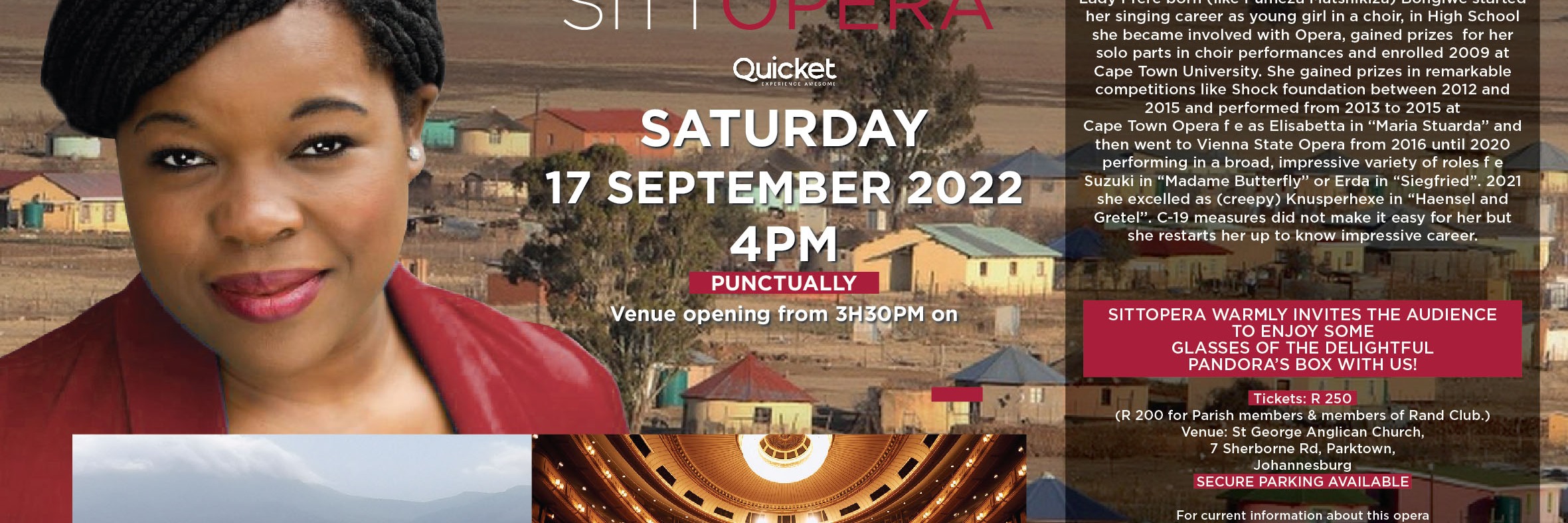 FROM TRANSKEI VILLAGE TO VIENNA STAATSOPER. A MEZZO ON HER WAY ....