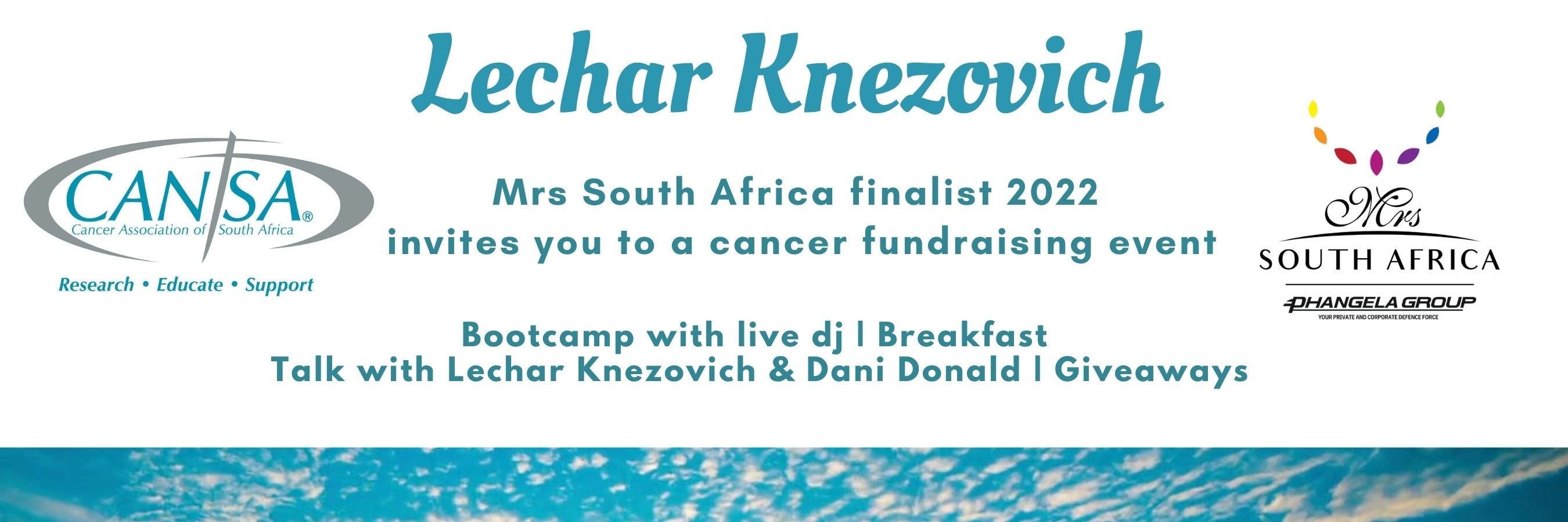 CANSA Fundraiser by Mrs South Africa Finalist Lechar Knezovich