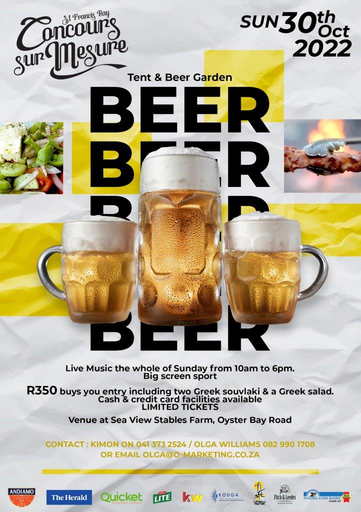 Book tickets for Open Beer Garden and Tent the Consours Sur Mesure