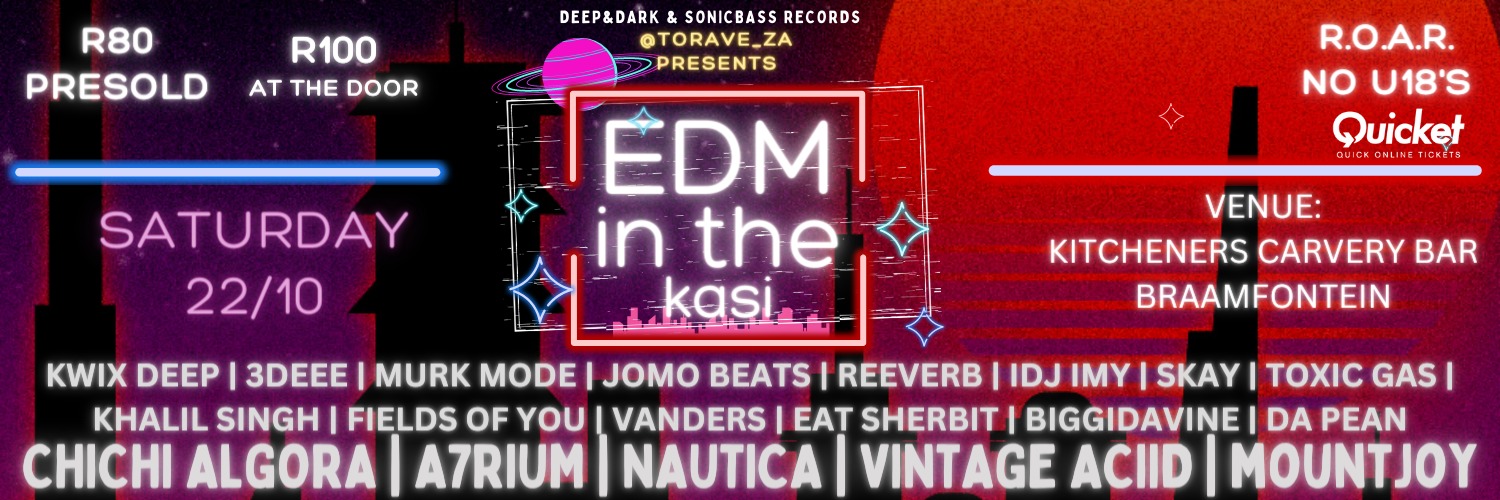 TO RAVE Presents: EDM IN THE KASI 