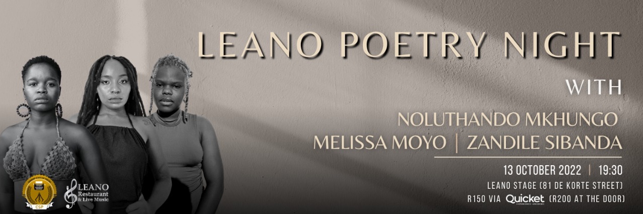 Leano Poetry with Noluthando Mkhungo, Melissa Moyo and Zandile Sibanda