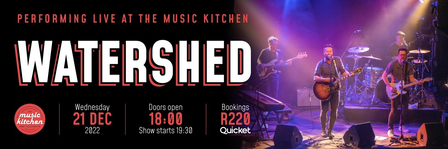 Watershed live at The Music Kitchen Wed 21st Dec 2022