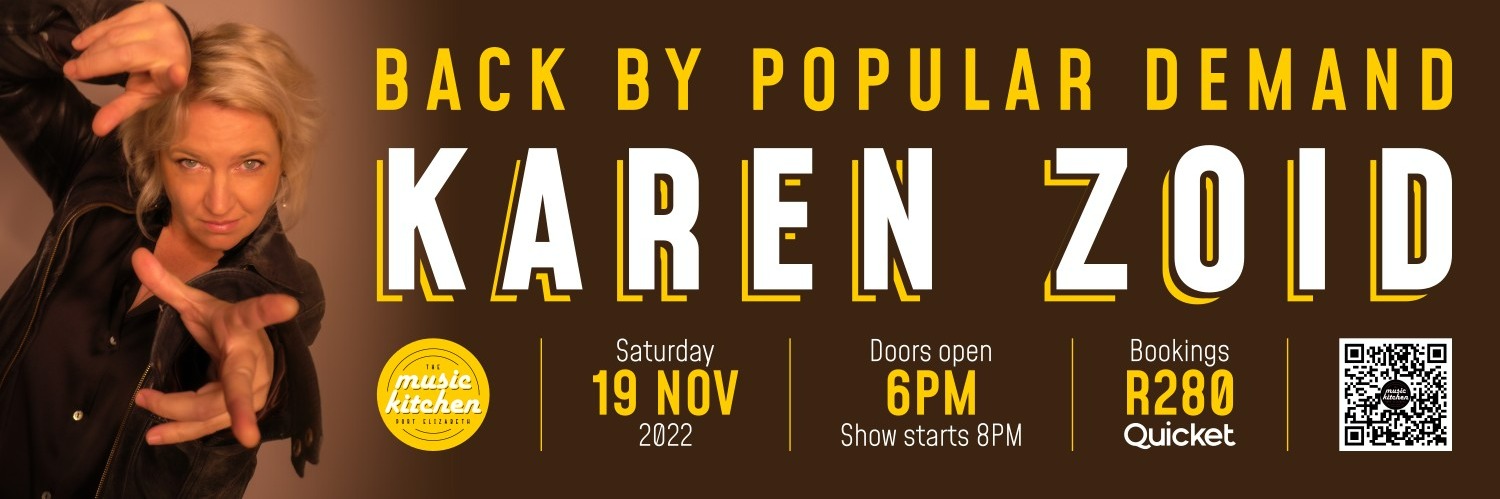 Karen Zoid live at The Music Kitchen - Sat 19th Nov 2022