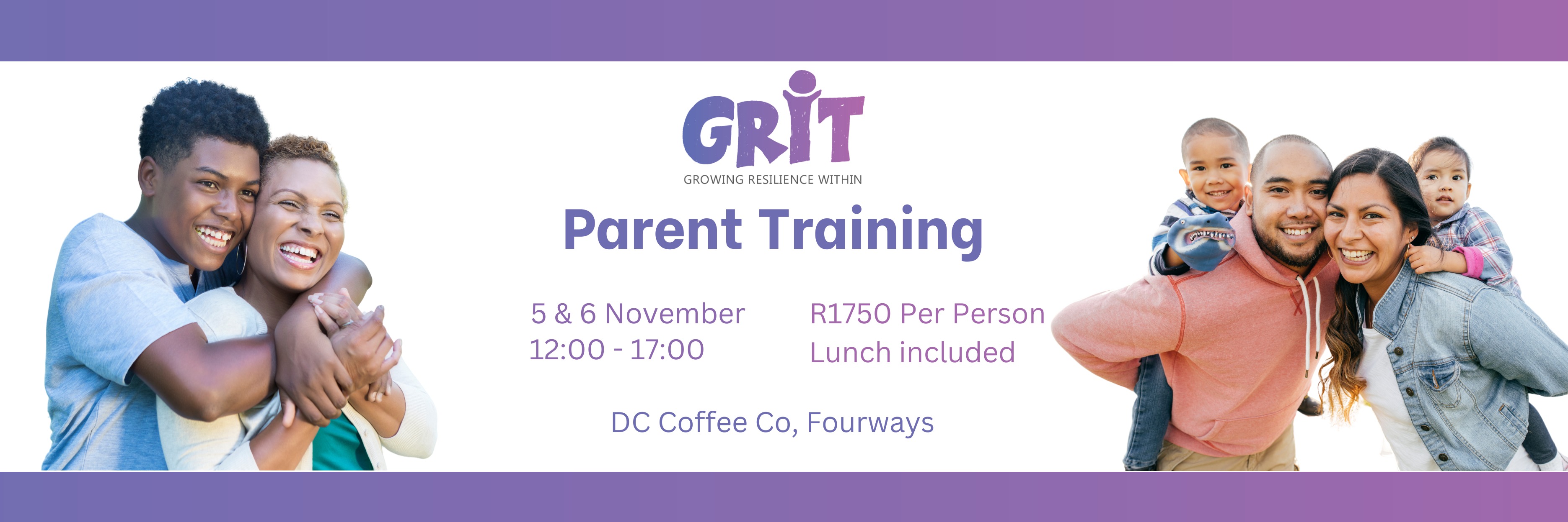 Book tickets for GRIT Parent Training