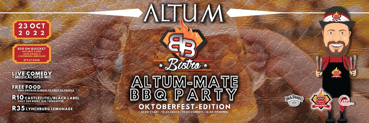 ALTUM-Mate BBQ Party - Oktoberfest Edition (23 Oct)